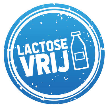 STICKERS 'LACTOSE VRIJ' 28mm 500st/rol